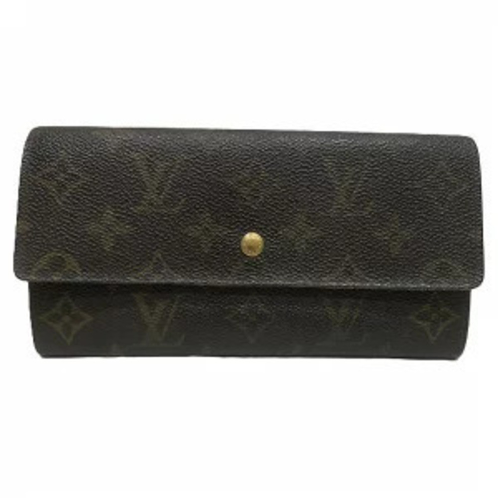 Louis Vuitton Monogram Pochette Porte Monnaie Credit Long Wallet